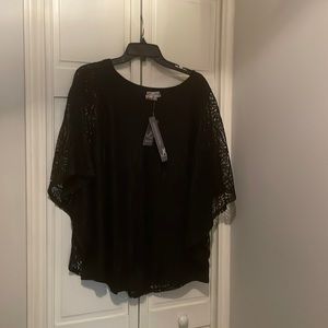 Batwing lace top